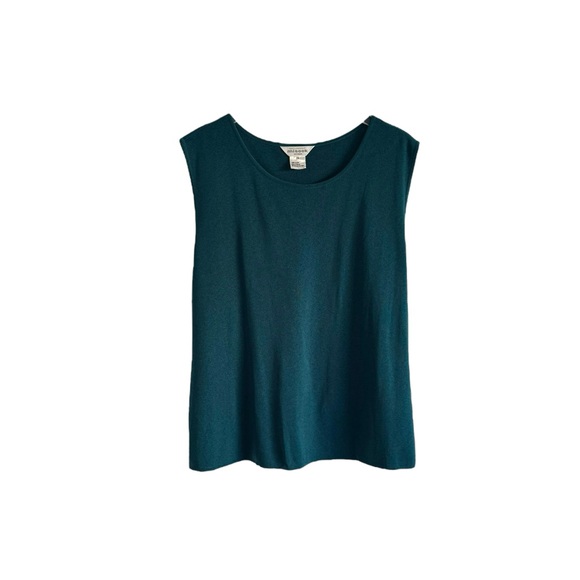 EXCLUSIVELY Misook Woman 2 PC Teal Knit Cardigan Jacket Top SET 2X - Picture 8 of 8